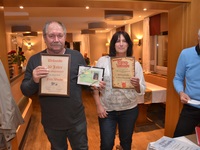 Fritz Wendy (50 Jahre Mitglied) und Martina Wendy (40 Jahre Mitglied) v. l.